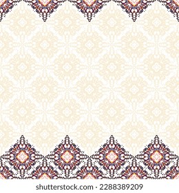 Abstract ornamental banner with geometric pattern and decorative ornament 
