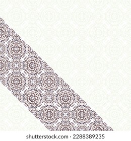 Abstract ornamental banner with geometric pattern and decorative ornament 