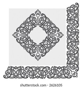 Abstract ornamental border