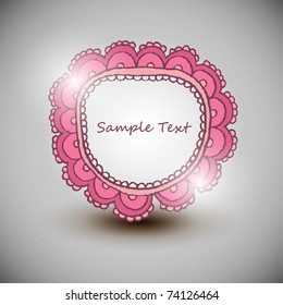Abstract ornamental bubble speech