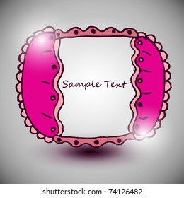 Abstract ornamental bubble speech