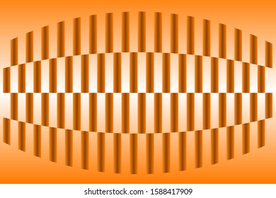 Abstract ornamental composition of colored, gradient rectangles on a gradient background. Vector image.