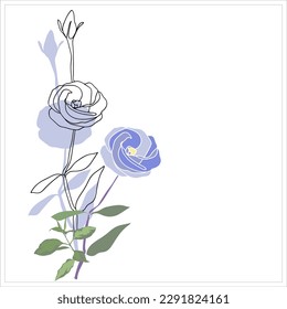 Abstract ornamental composition.Vector.Image on white and colored background.