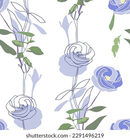Abstract ornamental composition.Vector.Seamless pattern.Image on white and colored background.