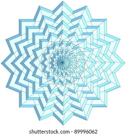 Abstract Ornamental Crystal Diamond Vector 01