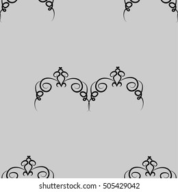 Abstract ornamental decorative background with hand drawn ornaments.Vector illustration.