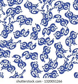 Abstract ornamental decorative vector seamless pattern. 