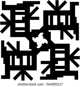 Abstract ornamental design element.