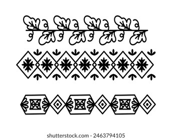Abstract ornamental design elements art