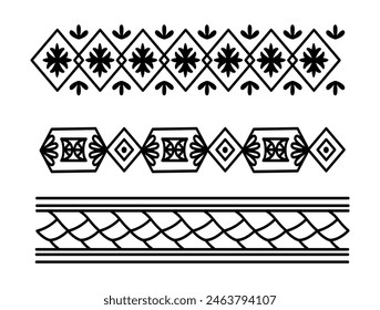 Abstract ornamental design elements art