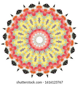 Abstract ornamental ellipse background. Abstract vector circle background. Decorative pattern. Abstract background. Art wallpaper. Creative mandala background. Mosaic.Geometric circle mosaic. 