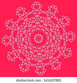 Abstract ornamental ellipse. Abstract vector background. Ethnic background. Decorative pattern. Abstract flower. Flower background. Oriental wallpaper. Mandala background. Yoga and meditation vector