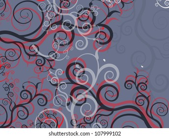 Abstract ornamental floral background.