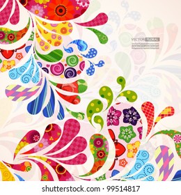 Abstract ornamental floral background.