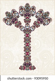 abstract ornamental floral tree
