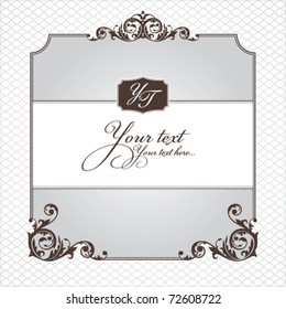 abstract ornamental frame vector illustration