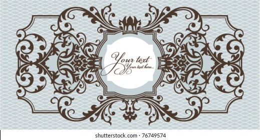 abstract ornamental frame vector illustration