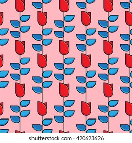 Abstract ornamental geometric pattern background with modern stylish texture tiles vector design