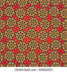 Abstract ornamental geometric pattern background with modern stylish texture tiles vector design