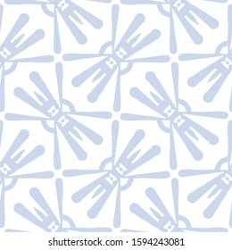 Abstract ornamental geometric vector seamless pattern background