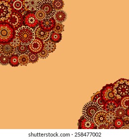 Abstract ornamental hand drawn background