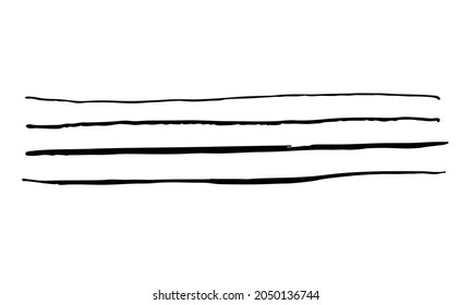 Abstract ornamental hand drawn pattern or brushes. Vector illustration.