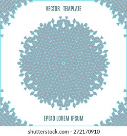 abstract ornamental line art vector template