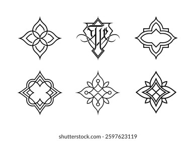 Abstract Ornamental Logo Vectors art