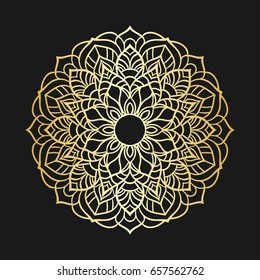 Abstract ornamental mandala. Template for design.