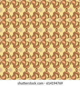 Abstract ornamental patch seamless pattern. Vector background.