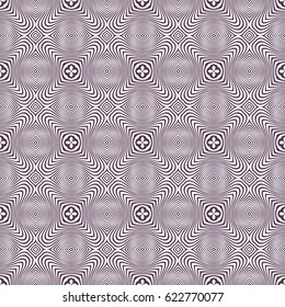Abstract ornamental patch seamless pattern. Vector mosaic background