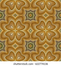 Abstract ornamental patch seamless pattern. Vector mosaic background