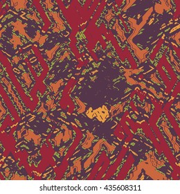 Abstract ornamental patches- vector seamless pattern.