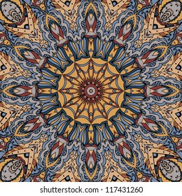 Abstract ornamental pattern. Asian textile