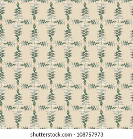 Abstract ornamental pattern. Floral seamless ornament.