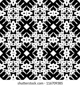 Abstract ornamental seamless pattern background vector illustration