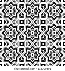 Abstract ornamental seamless pattern background vector illustration