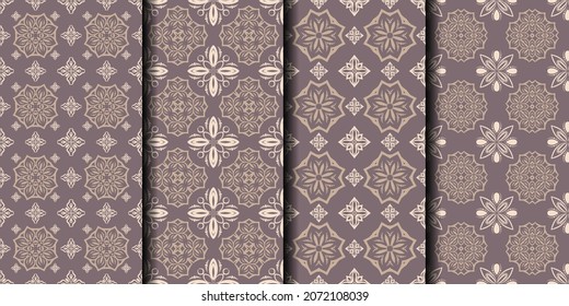 Resumen de fondo de patrón ornamental sin costura
