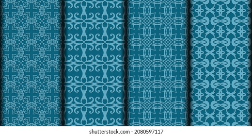Abstract ornamental seamless pattern background