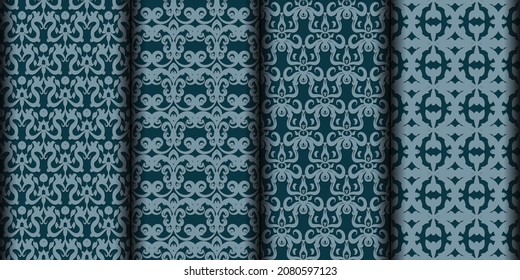 Abstract ornamental seamless pattern background