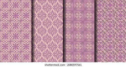 Abstract ornamental seamless pattern background