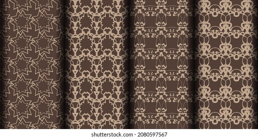 Abstract ornamental seamless pattern background