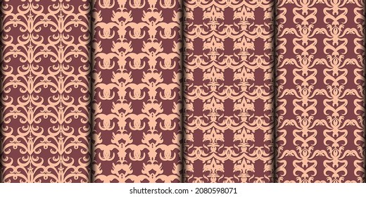 Abstract ornamental seamless pattern background