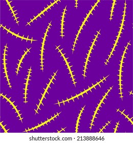 Abstract ornamental seamless pattern. Scar stitches.