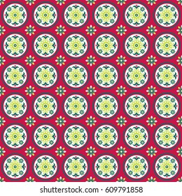 Abstract ornamental seamless pattern. Vector background.