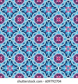 Abstract ornamental seamless pattern. Vector background.