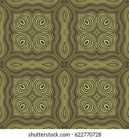 Abstract ornamental seamless pattern. Vector mosaic background