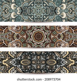 Abstract ornamental vector banners