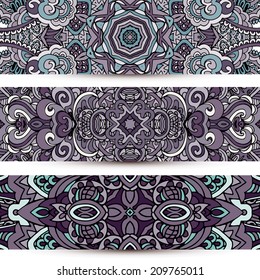 Abstract ornamental vector banners