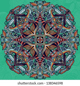 abstract ornamental vector circle